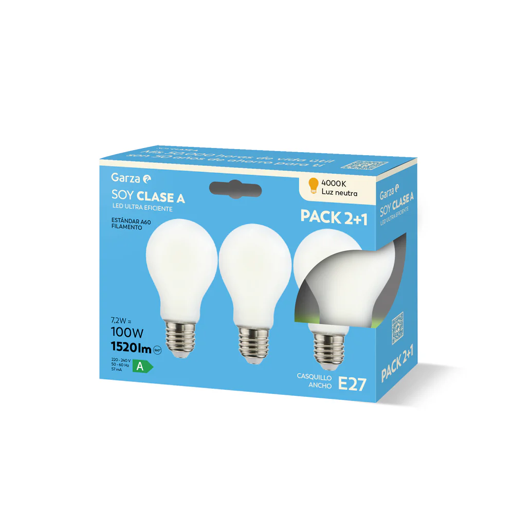 Bombilla LED Filamento Mate Estándar CLASE A E27 - Image 4